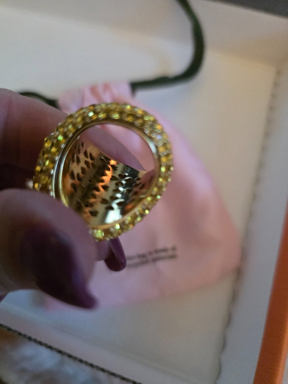 KATE SPADE LEMON 🍋 BLOSSOM STATEMENT RING - Picture 3 of 8